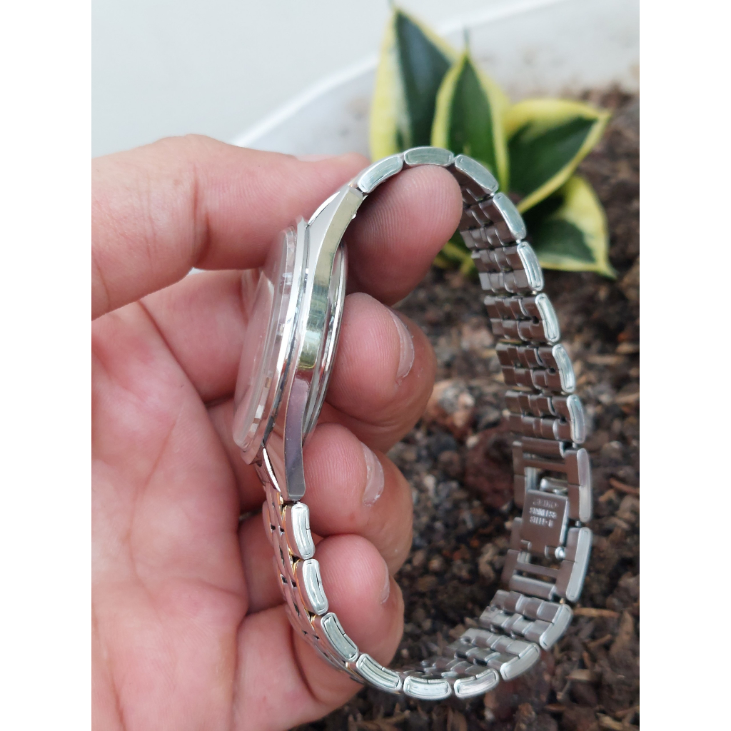 Đồng hồ xưa nam Seiko 5 mặt trắng tự động hàng Si