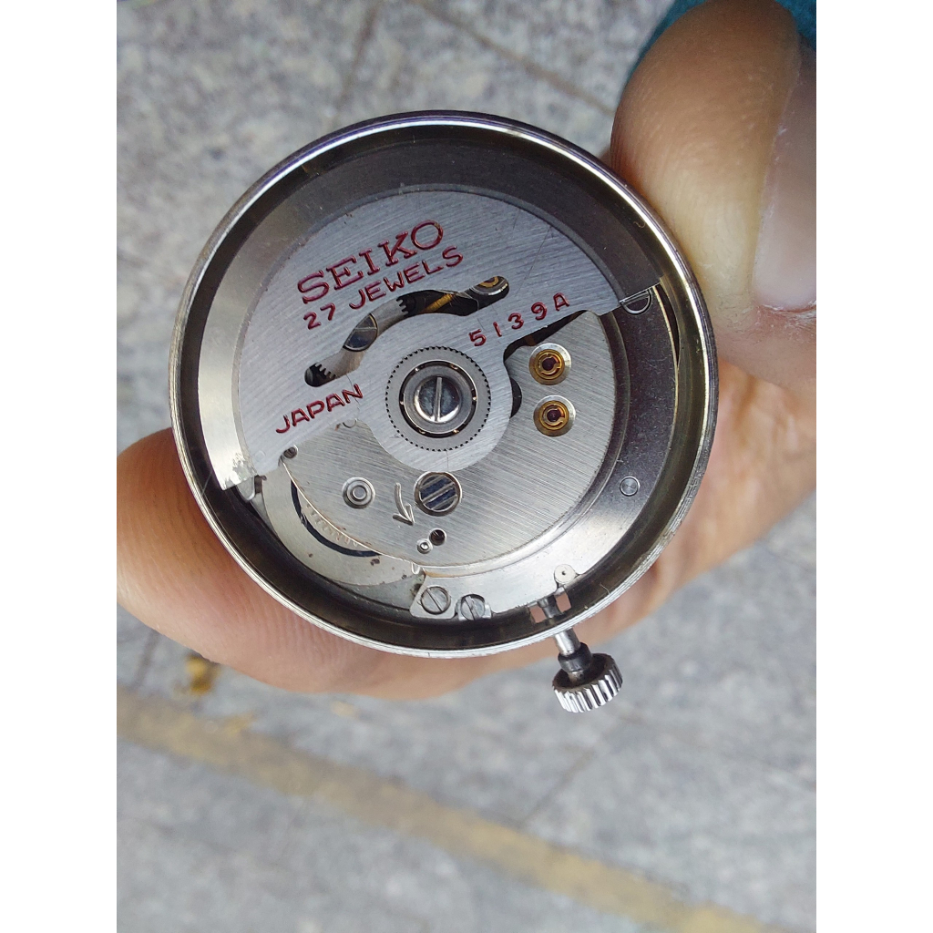 Đồng hồ xưa nam Seiko 5 mặt trắng tự động hàng Si