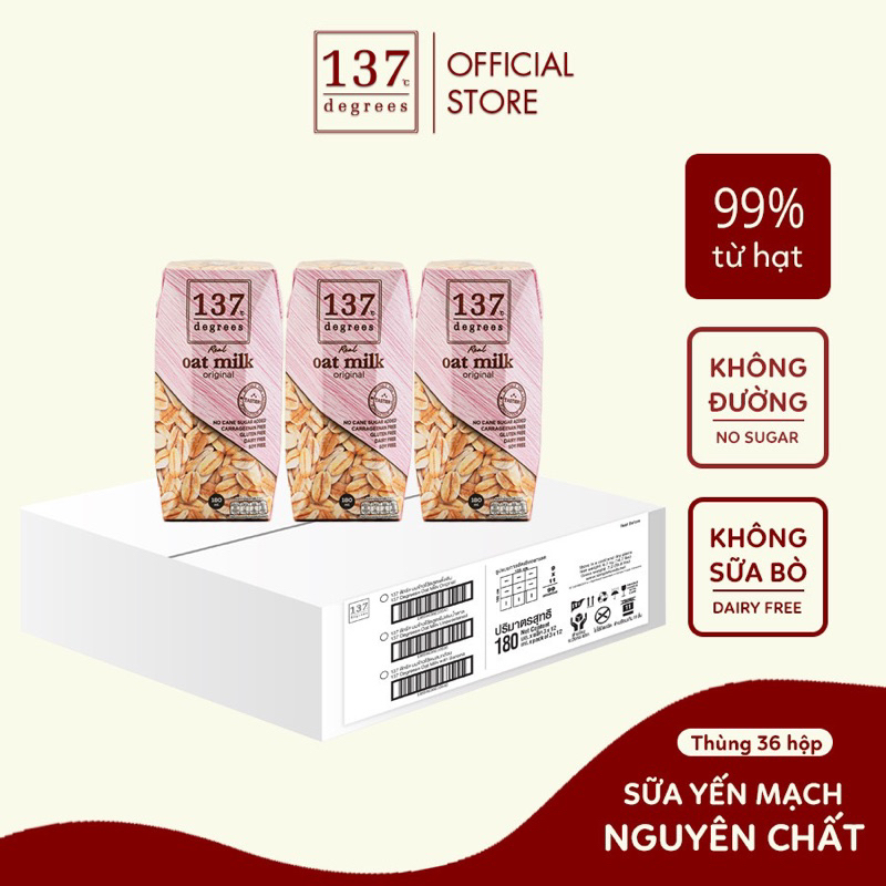 SỮA HẠT MẮC CA  NGUYÊN CHẤT 137 DEGREES