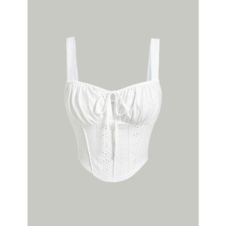 Áo croptop vải hoa ôm body dễ thương y2k - horen top