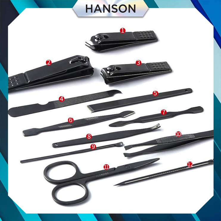 Bộ dụng cụ Hanson Shop chăm sóc móng, chăm sóc cá nhân 12 món # 38