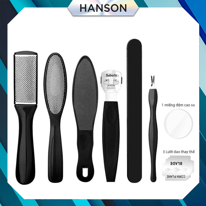 Bộ 6 Dụng Cụ Tẩy Tế Bào Chết Hanson Shop Cho Bàn Chân  # 39 #MG2