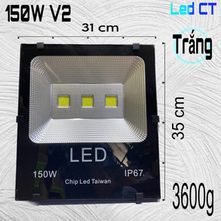 Đèn Pha Led 150W Thân Nhôm (Trắng, Vàng, Xanh dương, Xanh lá, Đỏ)