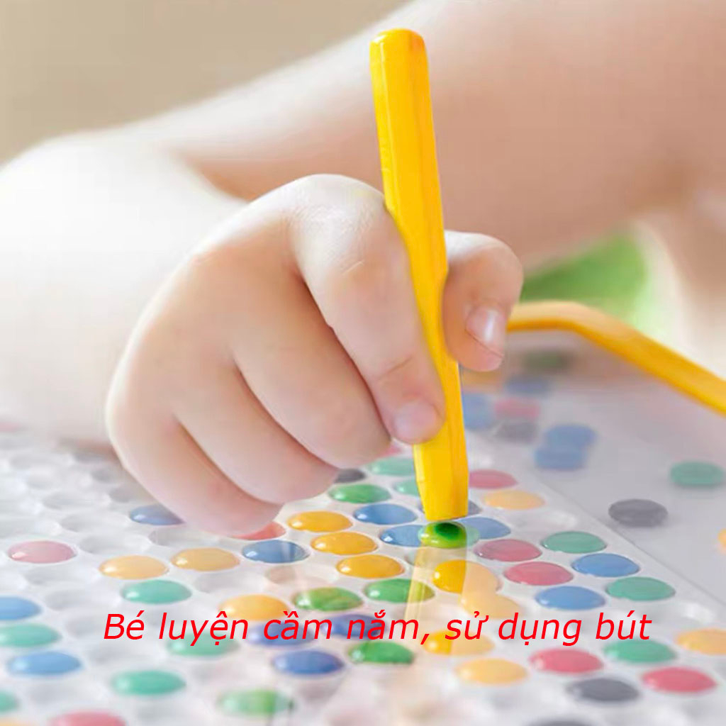 Bảng vẽ nam châm kèm bút, xếp hình tăng khả năng tư duy sáng tạo cho bé_SP16