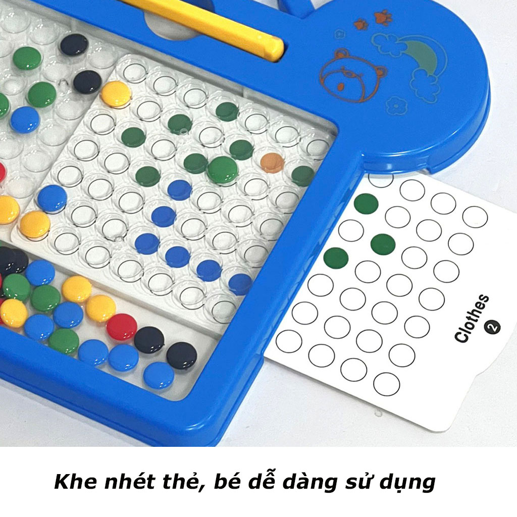 Bảng vẽ nam châm kèm bút, xếp hình tăng khả năng tư duy sáng tạo cho bé_SP16