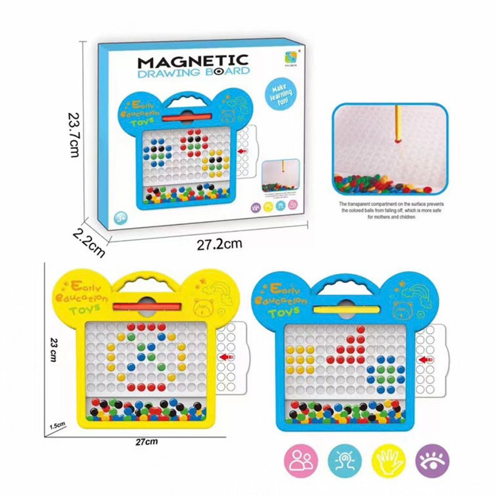 Bảng vẽ nam châm kèm bút, xếp hình tăng khả năng tư duy sáng tạo cho bé_SP16