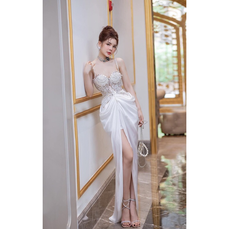 ❤ĐẦM BODY HAI DÂY KẾT ĐÁ 💐💐 425k