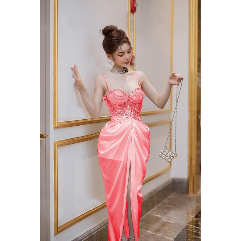 ❤ĐẦM BODY HAI DÂY KẾT ĐÁ 💐💐 425k