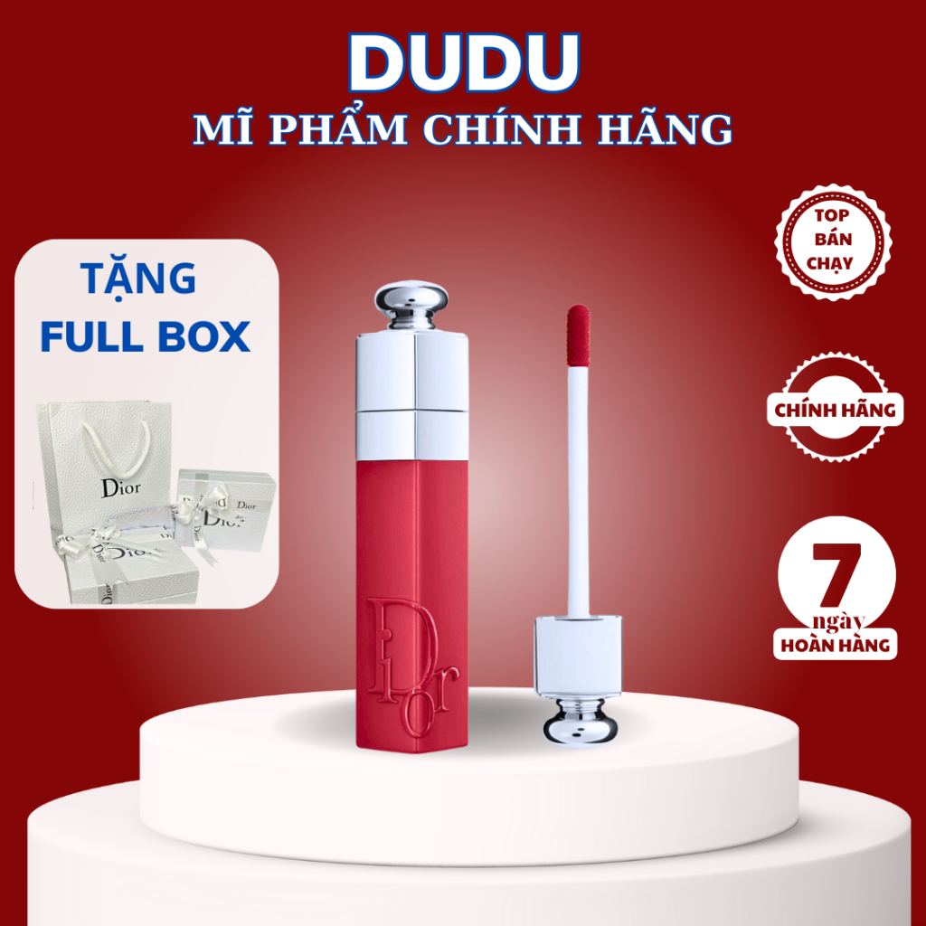 Son Dior Addict Lip Tint mẫu mới 2022 hàng chuẩn mịn môi sang chảnh