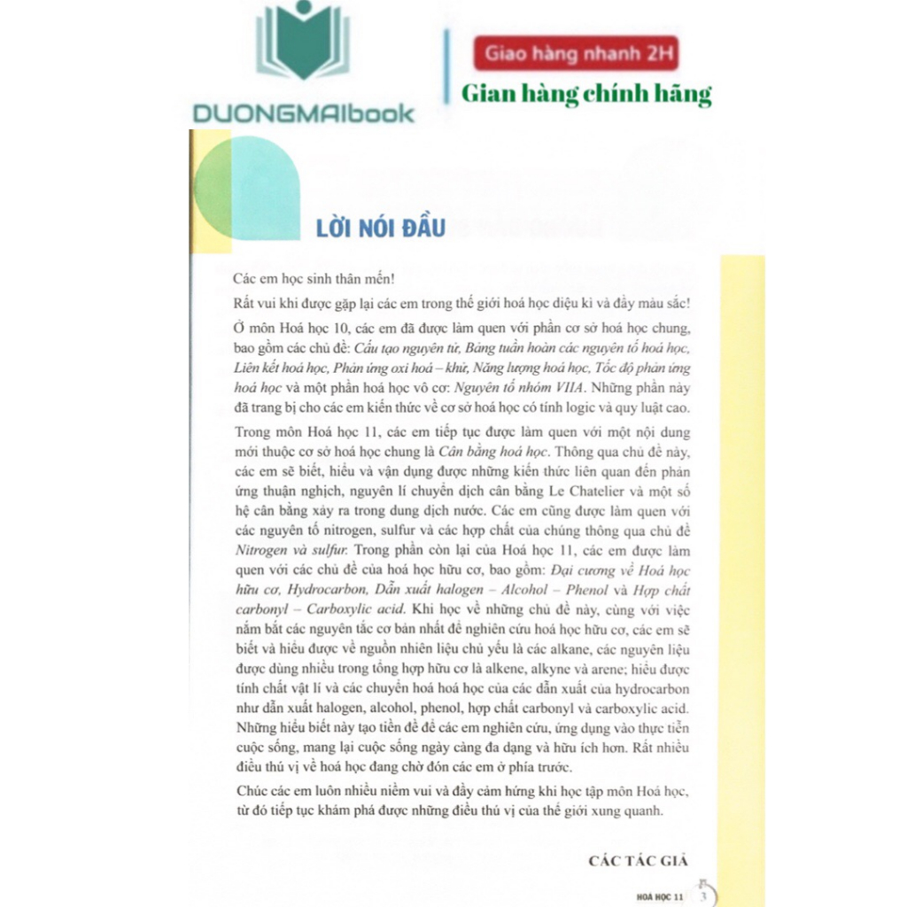 Sách - Hóa học 11 Cánh diều mới năm 2023