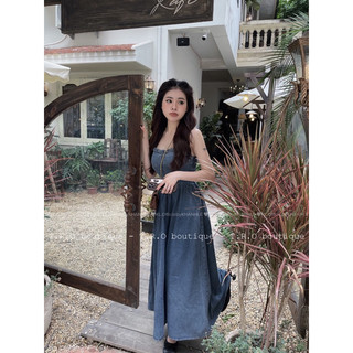 Váy Bò 2 Dây Viền Bèo Lưng Chun