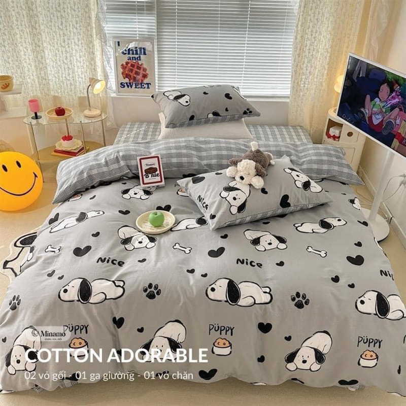 vỏ chăn lồng ruột cotton poly kích thước 1m9x2m1(lồng vừa ruột phao 1m8) mẫu mới