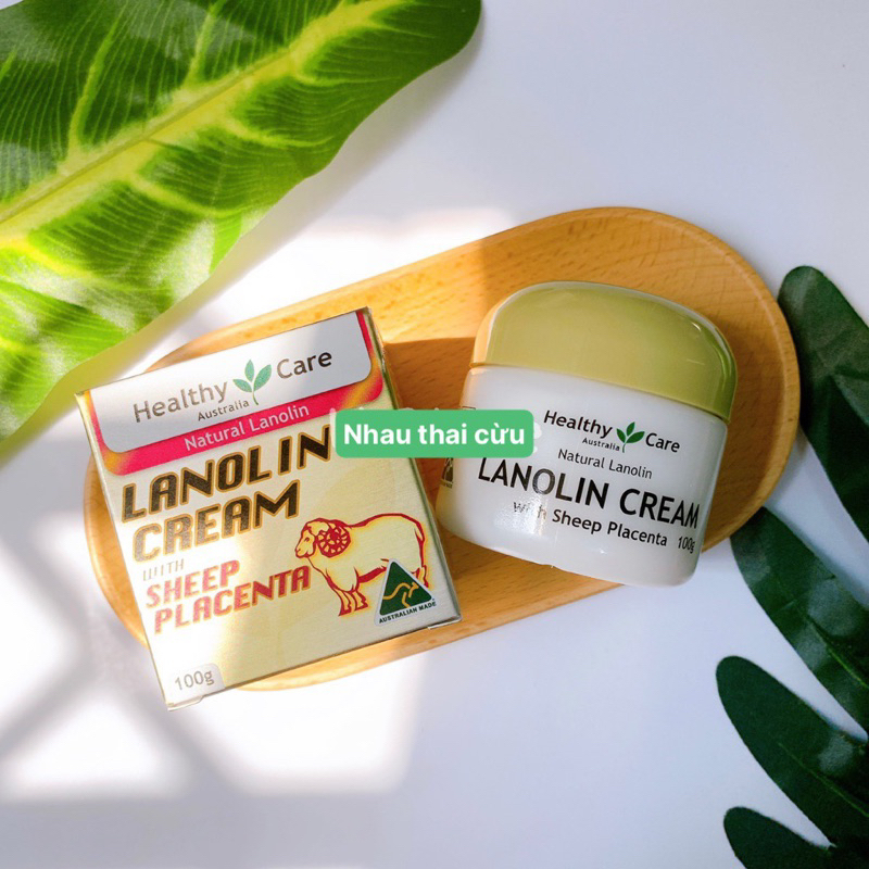 Kem Dưỡng Da Chống Lão Hóa Nhau Thai cừu Healthy Care Lanolin with Sheep Placenta 100g