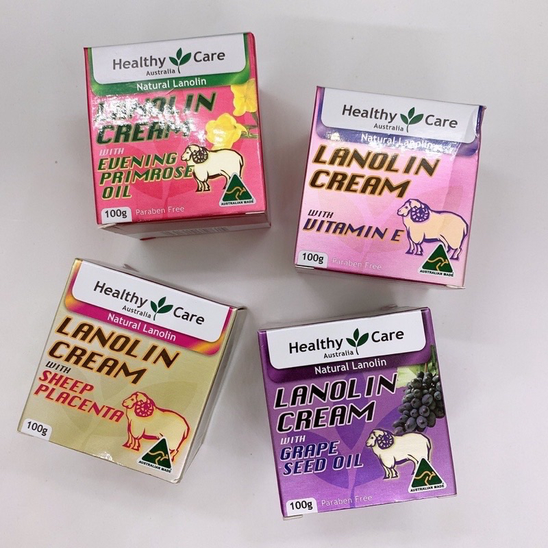 Kem Dưỡng Da Chống Lão Hóa Nhau Thai cừu Healthy Care Lanolin with Sheep Placenta 100g
