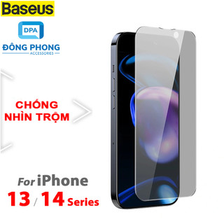 Hộp 2 Kính Cường Lực iPhone 13 / 14 Series Chống Nhìn Trộm Cao Cấp Chính Hãng Baseus