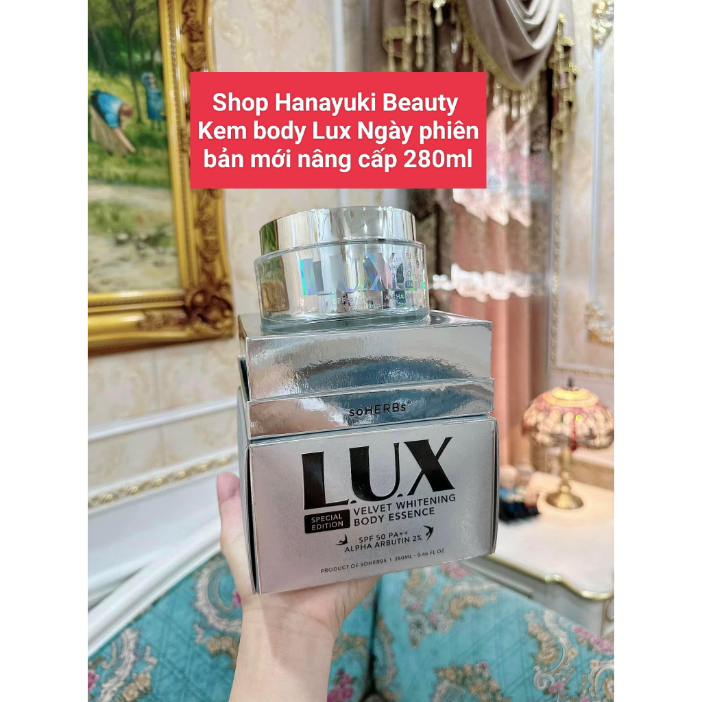 COMBO KEM NGÀY BODY LUX soHERB's PHIÊN BẢN MỚI 280ml và KEM ĐÊM BODY RETINOL LUX+