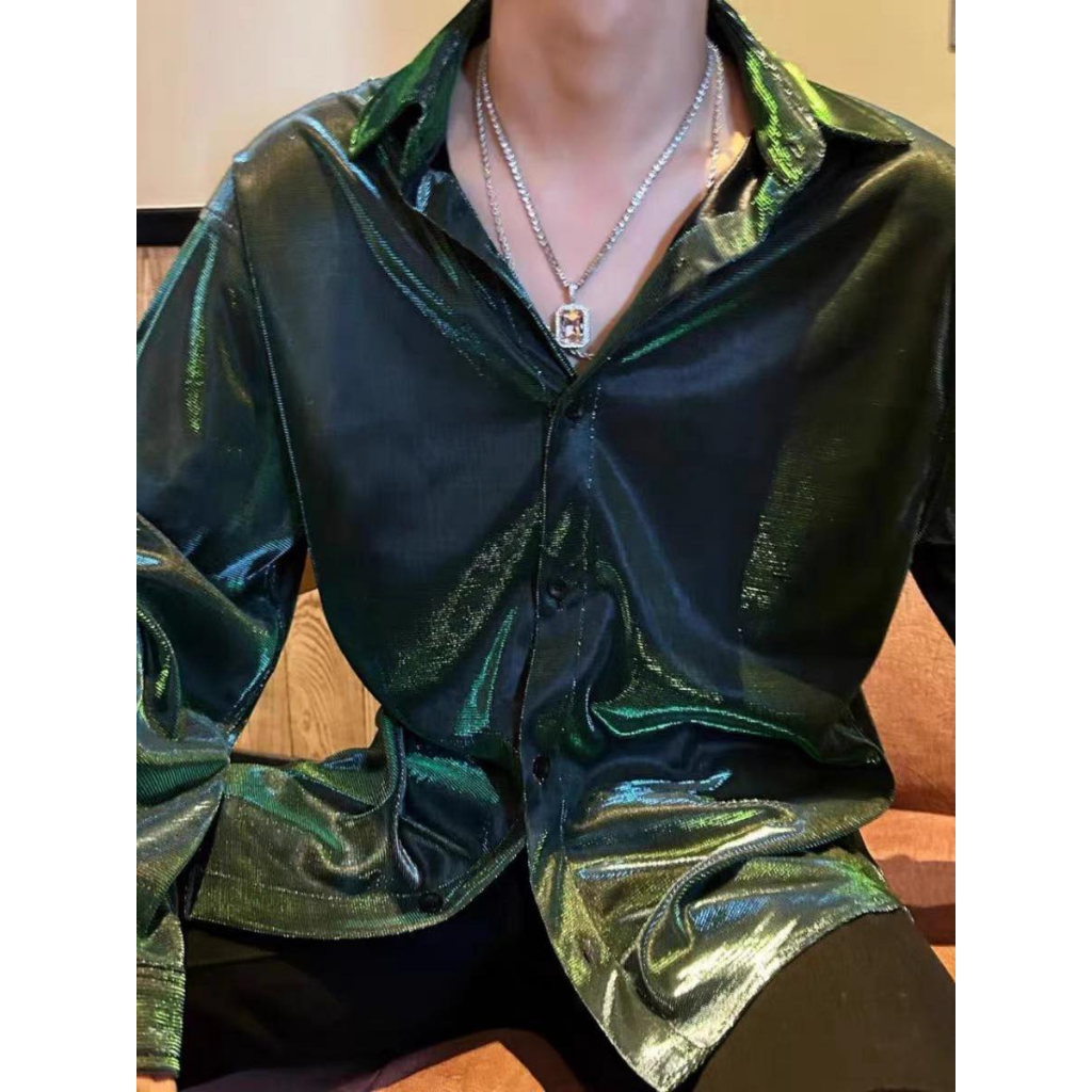 Áo Sơ Mi Lưới Lấp Lánh Thời Trang Badboy Cho Cặp Đôi