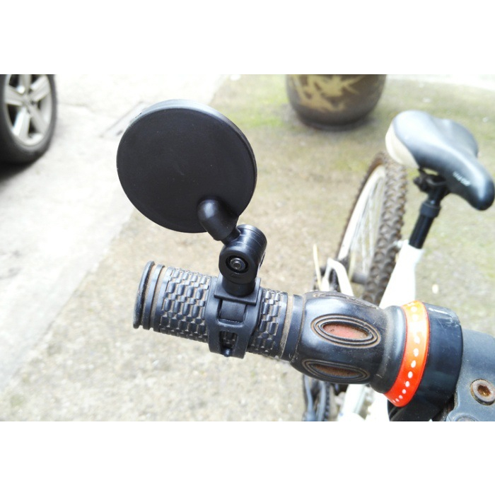 Gương xe đạp chống lóa phù hợp với mọi dòng xe bản tròn - mặt gương to G02