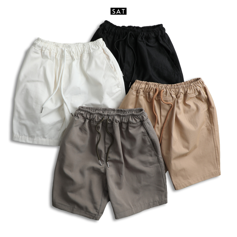 Quần short quần đùi nam SAT-01 vải kaki cao cấp, trẻ trung, dày dặn, co giãn nhẹ, chuẩn form