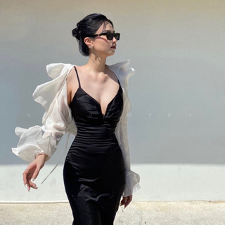 IVER DRESS ( váy lụa dài )