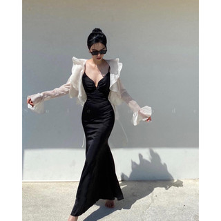 IVER DRESS ( váy lụa dài )
