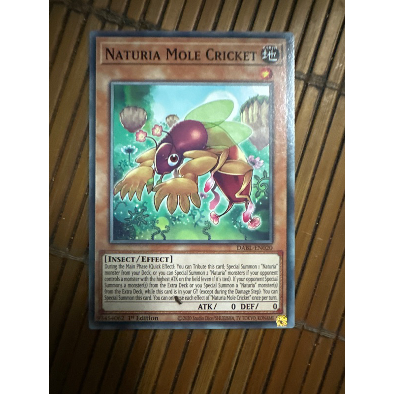 bài yugioh: naturia mole cricket