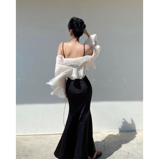 IVER DRESS ( váy lụa dài )