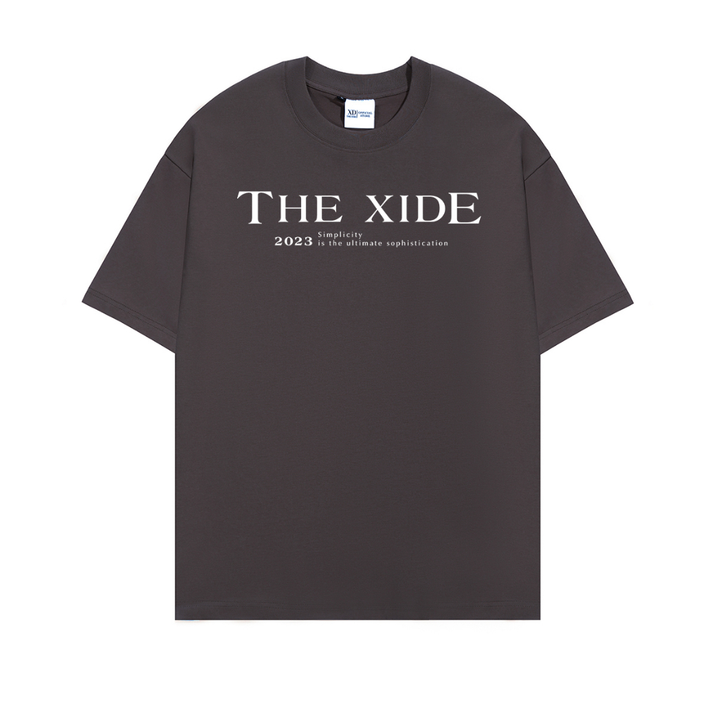 Áo thun The Xide áo phông unisex hình in chữ form rộng chất cotton 2 chiều định lượng 250gr co giãn