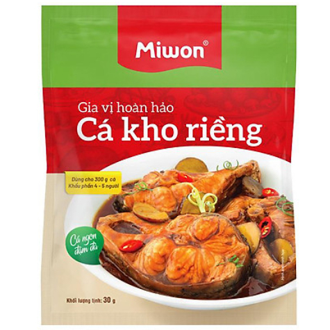 Gia vị cá kho riềng Miwon 30g/gói