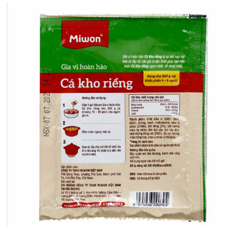 Gia vị cá kho riềng Miwon 30g/gói
