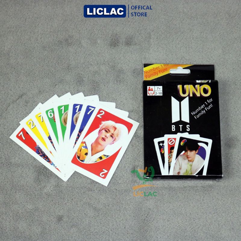 Bài uno cơ bản, uno Bts, uno Blackpink, uno mini.