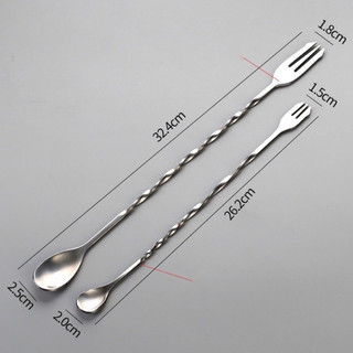 Thìa pha chế inox 2 đầu 28cm , 32cm