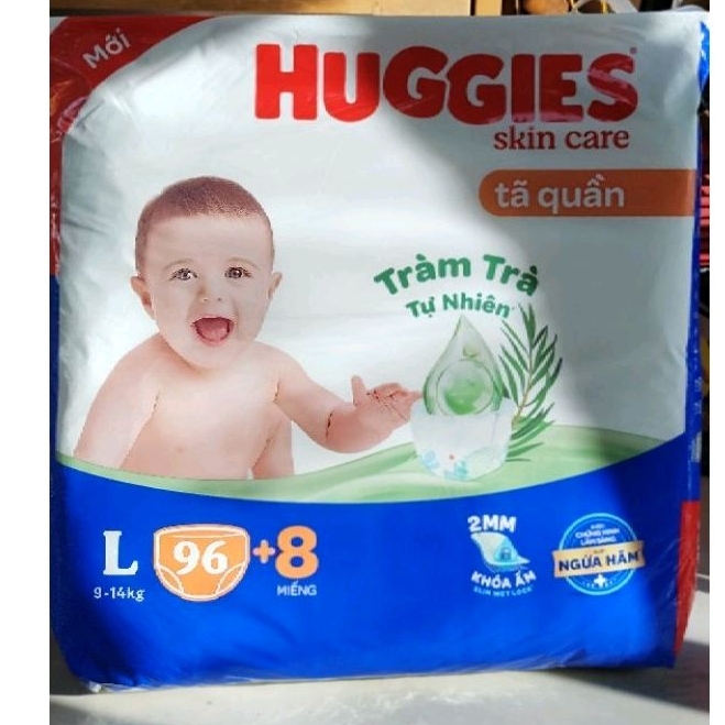 Tã quần Huggies Skincare mẫu mới size M106 / L104 / XL88 / XXL80 CHÍNH HÃNG HSD 2026