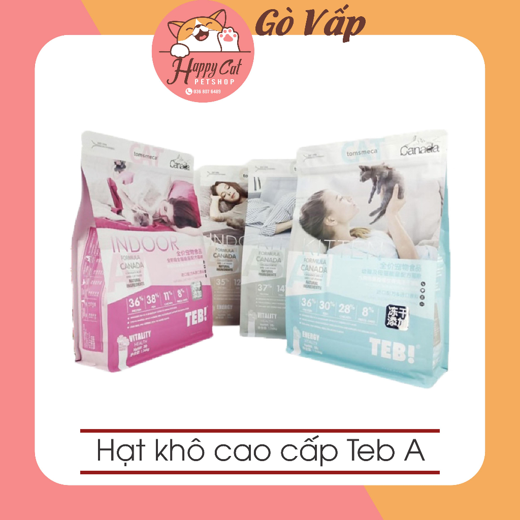 Hạt Teb A - Hạt khô cao cấp mix topping cho mèo