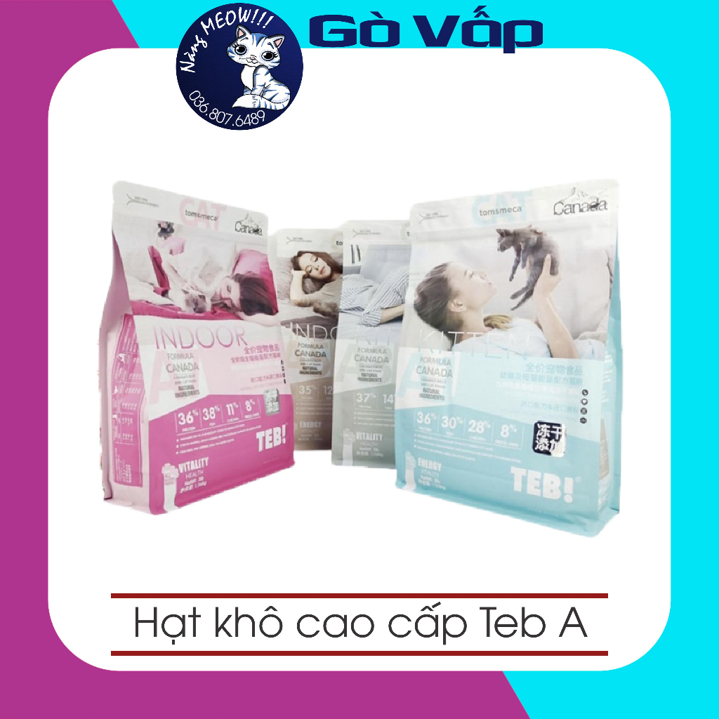 Hạt Teb A - Hạt khô cao cấp mix topping cho mèo