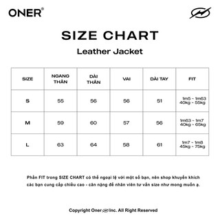 Áo khoác da ONER "Hinge Leather Jacket" da PU cao cấp