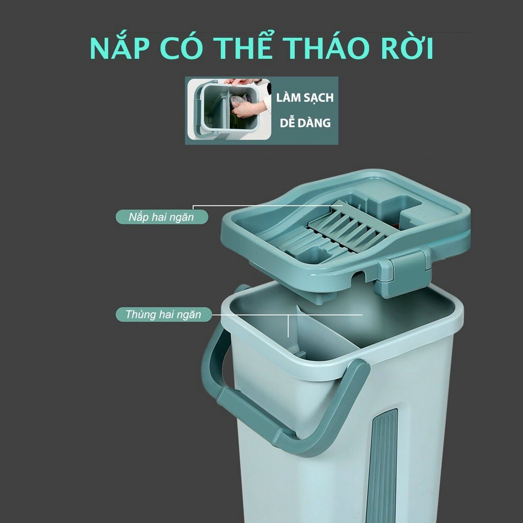 Cây Lau Nhà Tự Vắt Thông Minh, Chổi Lau Nhà Tự Vắt Thông Minh Bộ Lau Nhà 360 Độ Cao Cấp Kèm Bông Lau-Hàng Loại Cao Cấp | BigBuy360 - bigbuy360.vn