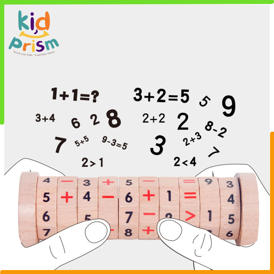 Rubik toán học bằng gỗ giúp trẻ làm quen với các phép tính cơ bản (Đồ chơi giáo dục)