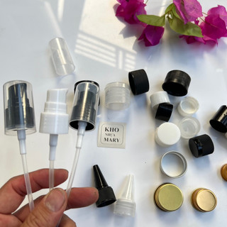 Đầu xịt giọt đen / trắng - nắp xịt sương chai nhựa nhỏ giọt đủ kích thước chai 500ml / 300ml / 100ml / 50ml / 30ml