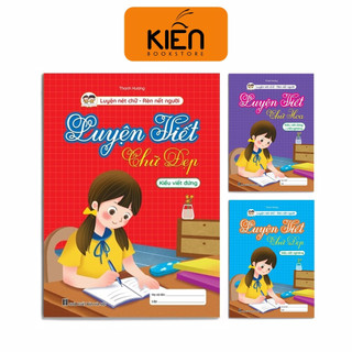 Sách - Bộ Vở Luyện Viết Chữ Đẹp Kiểu Đứng Nghiêng (3 Cuốn)