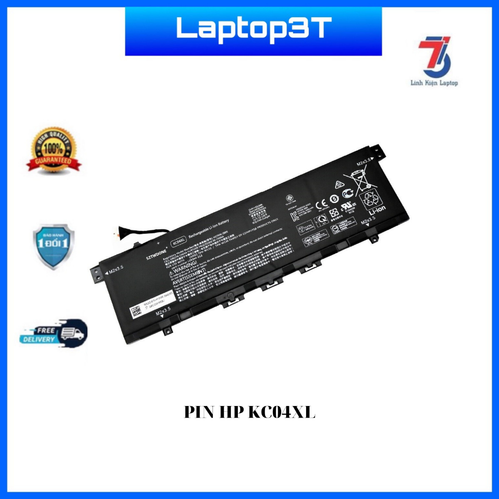 Pin Laptop HP Envy X360 13-AG 13M-AQ 13-AH HSTNN-DB8P, KC04XL,HSTNN-IB8K, KC04053XL,L08496-855, L08544-1C1