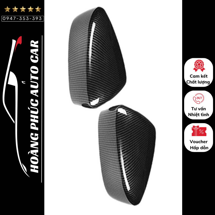 Bộ 2 ốp gáo gươngCX8 2018- 2021 Mẫu Carbon/ Mạ Crom trang trí chống xước
