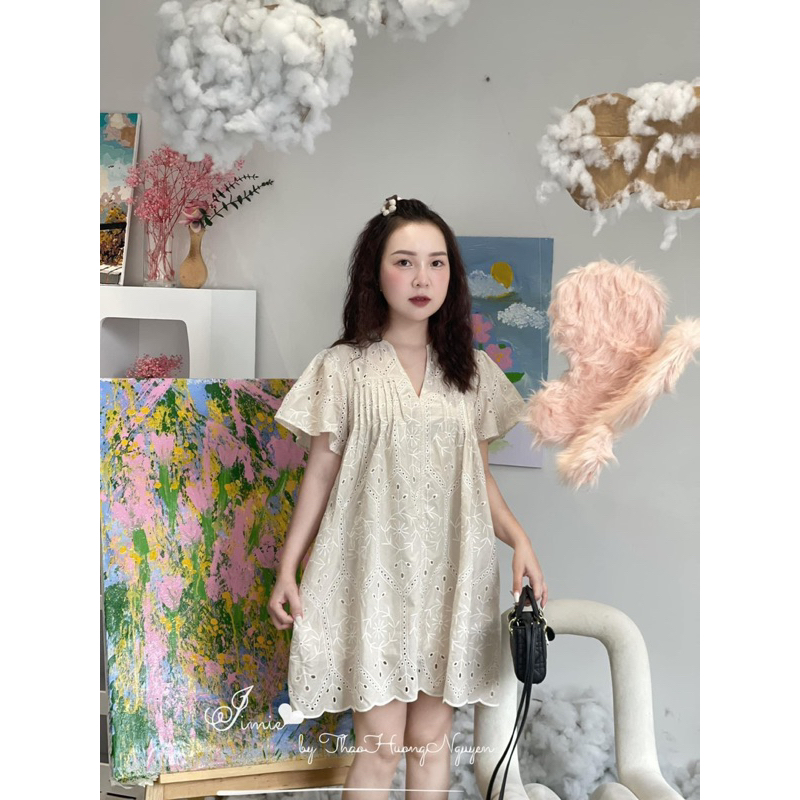 Váy ren babydoll cánh tiên siêu xinh NGN