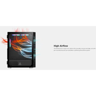 Vỏ Case MONTECH X3 MESH BLACK (SẴN 6 FAN LED)