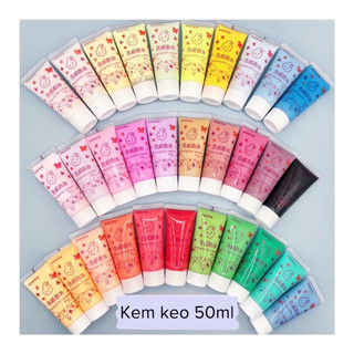 Kem keo decor ốp điện thoại, toploader 50g kèm sẵn đầu bắt keo