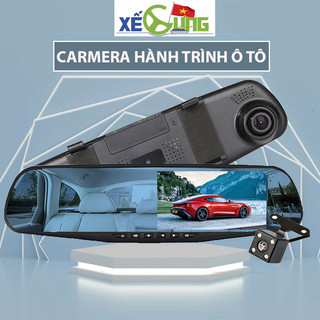 Camera Hành Trình (Dạng Gương Chiếu Hậu) - Camera Hành Trinh Ô Tô Màn 4,3 Inch Màn Full HD