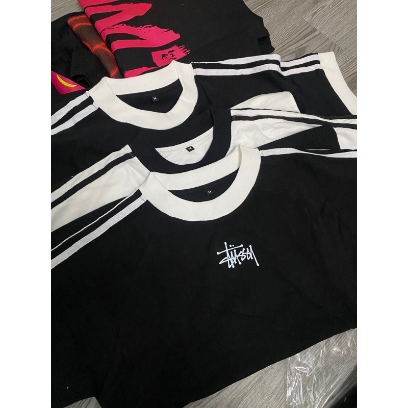 Áo thun baby tee STUSSY cao cấp 4 chiều cotton 100% Unisex nữ