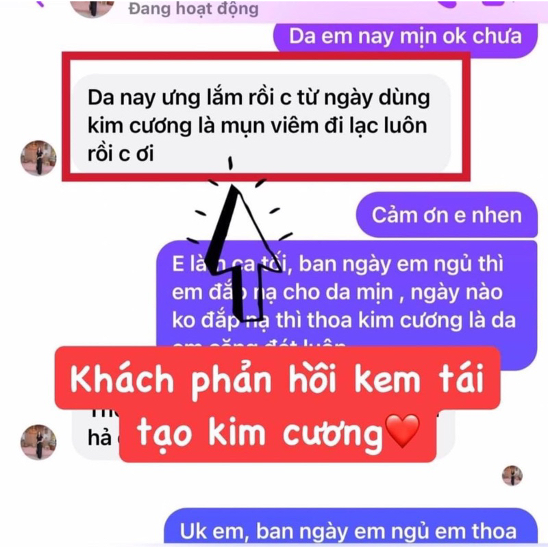 Kem tái tạo kim cương Chamomileskill hàng chuẩn