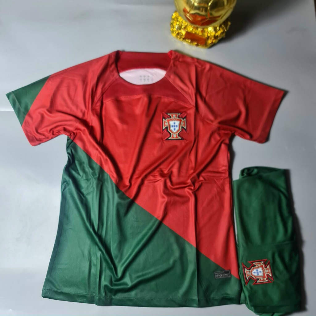 Bộ quần áo bóng đá HÀNG ĐẸP tuyển Bồ Đào Nha đỏ 2023