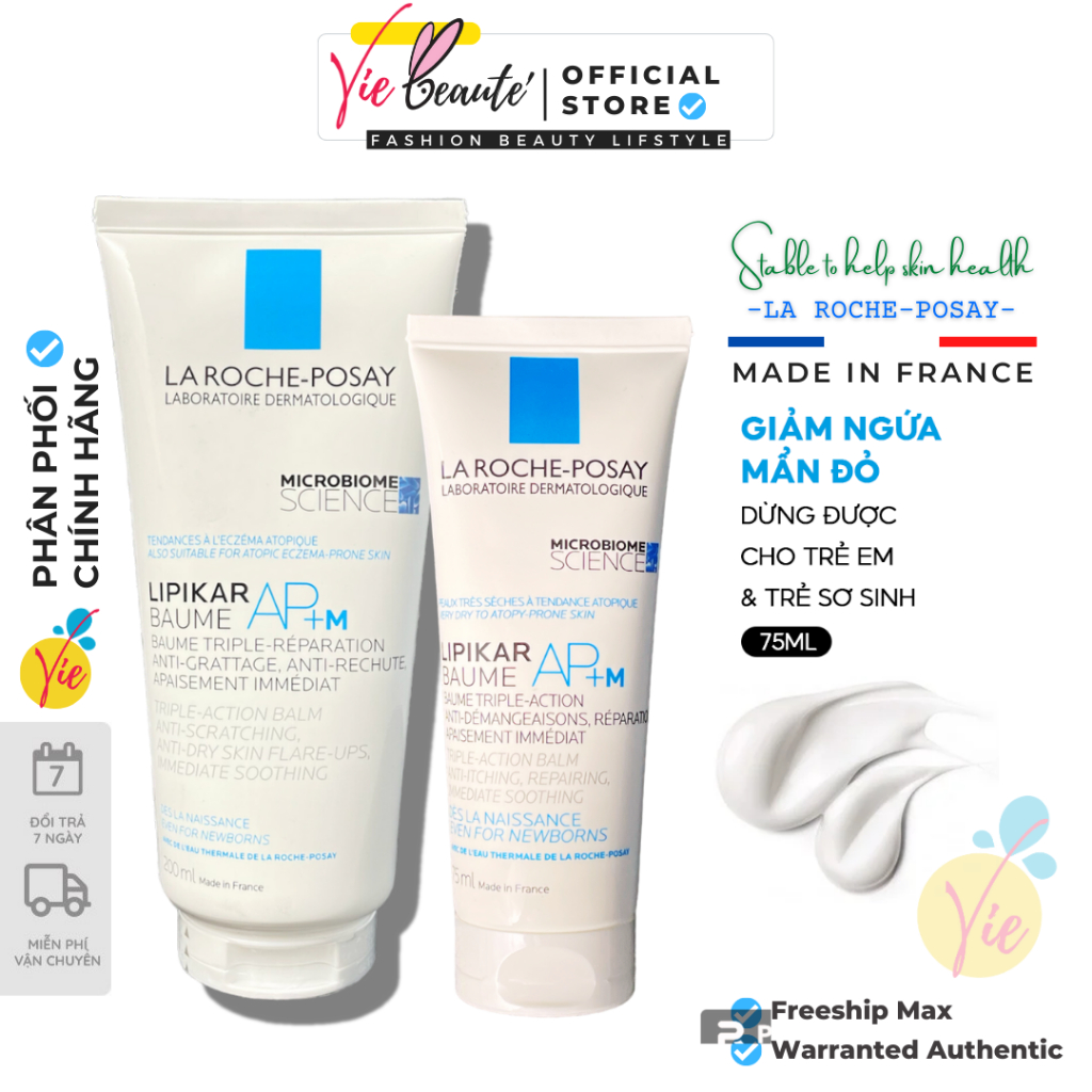 Kem Dưỡng LA ROCHE-POSAY Lipikar Baume AP+M Triple-Action Balm làm dịu da khô, dị ứng, giảm ngứa